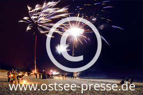 Ostsee Pressebild: Silvester am Ostseestrand